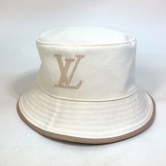 Louis Vuitton - Authenticated Hat - Cotton White for Women, Very Good Condition